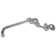 Double Handle Wall Mount Bridge Faucet