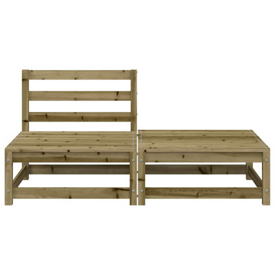 Diane 140cm Wide Wood Patio Sofa
