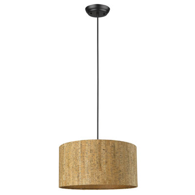 Luminaire suspendu tambour simple à 1 lumière Hatchett