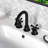 2-handle Bathroom Faucet with Drain Assembly