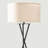 Jaxon 60 in. Mid-Century Modern LED Energy Efficient Floor Lamp with Tan Fabric Drum Shade and Black Tripod Legs-1390436521-1390436518