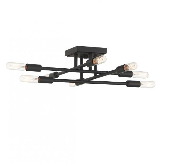  Lyrique 8-Light Ceiling Light , Black