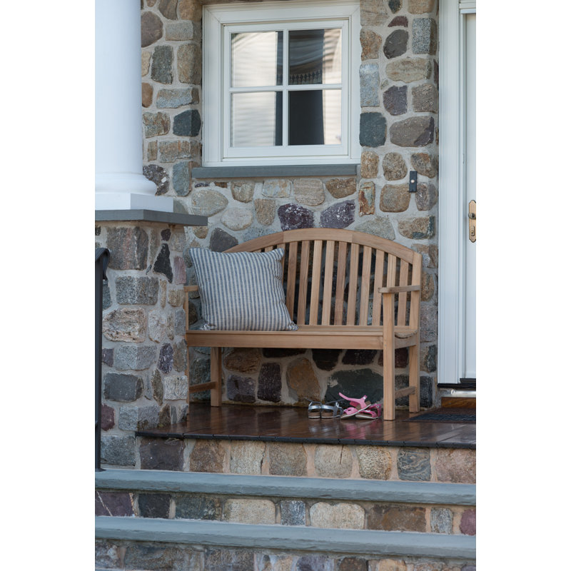Dodger Outdoor Teak Bench, 40" H x 49" W x 27" D
