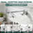 Wall Mounted Pot Filler With Double Handle In Polished Chrome-125347133