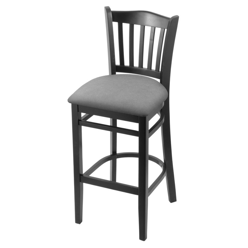 Tabouret de bar 25 po, Noir, Gris Folkstone Canter, Tabouret de bar (siège d'une hauteur de 30 po)
