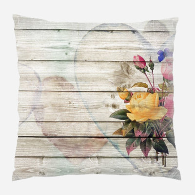 Canvas Outdoor Reversible Throw Pillow