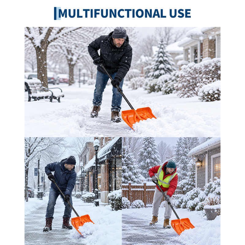 Adjustable Squeegees with Replaceable Head, Orange