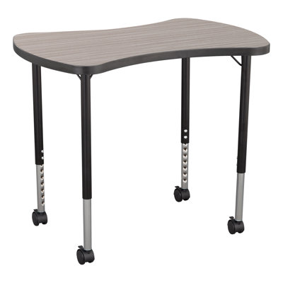 Structure Series Bow Tie 35" x 23" Adjustable Height Novelty Activity Table with Casters