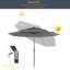 Parasol de marché lumineux 120,1 po Rudalph-1138294196
