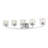 Vandoren 5-Light Dimmable Vanity Light with Chiseled Glass Shades -1795448360
