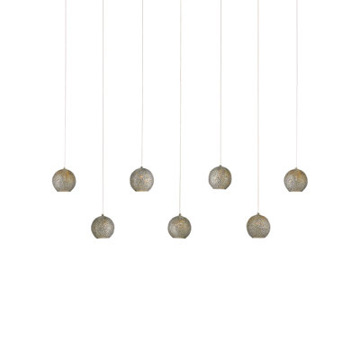 Luminaire suspendu rectangulaire 7 lumières Giro