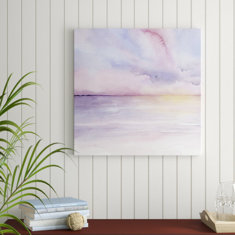 Pale Sunset I by Grace Popp - Wrapped Canvas Painting, 76cm H x 76cm W