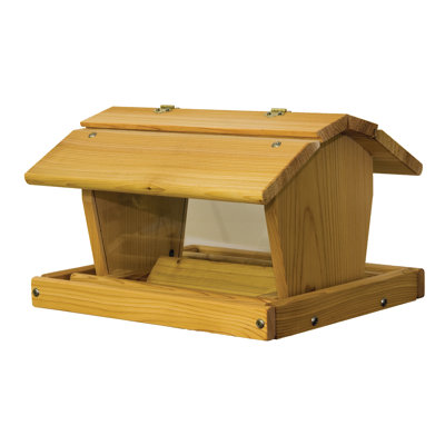 Kuhlmann Wood Pole Hopper Bird Feeder