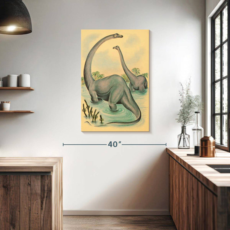 Brampt Jurassic Brontosaurus, 39" H x 26" W