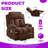 Power Lift Recliner Chair with Electric Heat, Vibration Massage Remote Control, USB Port and Storage Pockets-1848970200