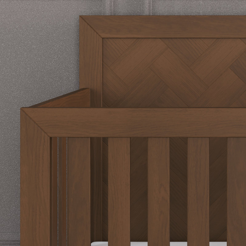 Kieran Convertible Standard 2-Piece Nursery Furniture Set, Toasted Chestnut