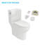 Toilette allongée blanche à jet simple 1,28 GPF