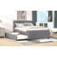 Lit plateforme avec lit gigogne Upholstein