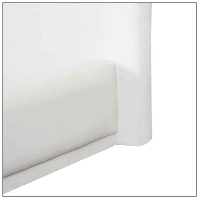 Lit tapissier, grand, blanc, Grand