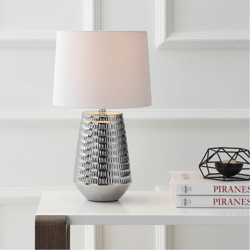 Angeleno Table Lamp, Silver