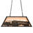 Ensminger 6 - Light Bronze Pool Table Lights Pendant
