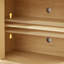 Meuble télé avec armoire à rayures verticales pour la cuisine, la chambre à coucher et le vestibule. Naturel
