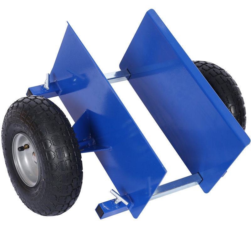 Chariot à panneau 600 lb, 10 po Roues pneumatiques, bleu