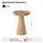 Otterburn 20"Tall Modern Round End Table With Genuine Marble Top And Oak Veneer-1062725361