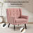 Tufted Upholstered Wide Back Armchair（Set of 2）-412486731