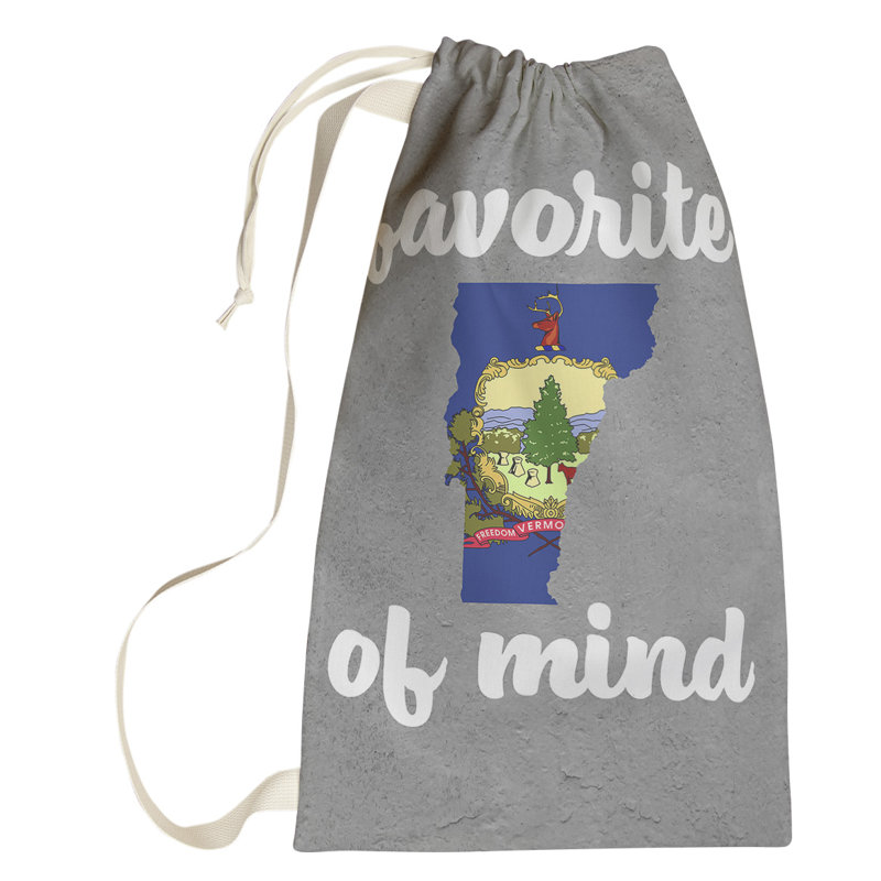 Fabric Laundry Bag with Handles, Large (76.5" H x 29.5" W x 1.5" D), Vermont