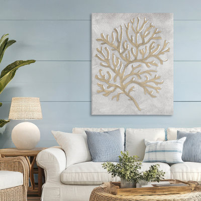 Dessin sur toile gris corail, design par Patti Bishop