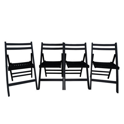Chaise pliante polyvalente en bois massif pour 4 personnes - pour différents environnements