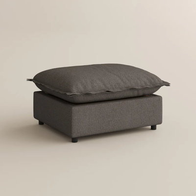 Storage & Coffee Table Ottoman, Linen