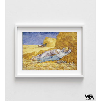«The Siesta» par Vincent Van Gogh, reproduction de peinture à l'huile encadrée, Van Gogh