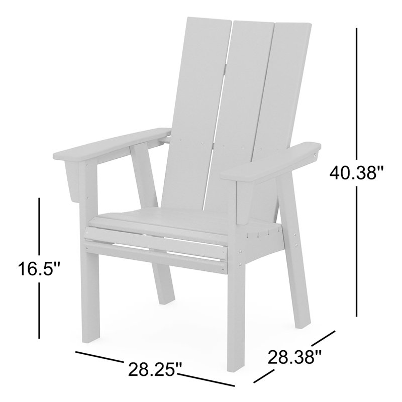 Chaise Adirondack POLYWOOD, Gris ardoise
