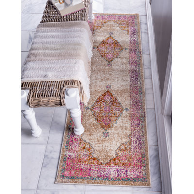 Tapis oriental beige / rose Sepe
