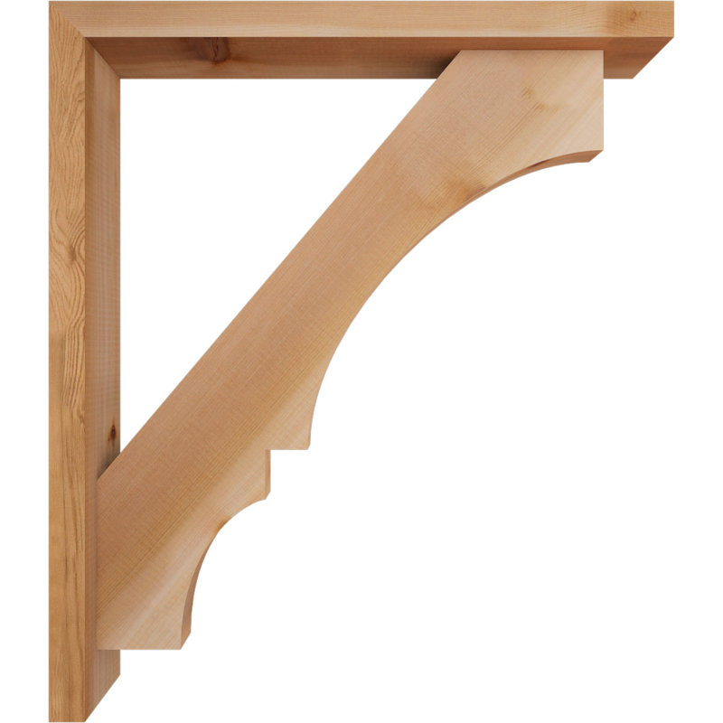 Support de bloc Balboa avec entretoise décalée, 30 x 26, Cèdre rouge occidental de l 3 1/2 po (lisse)