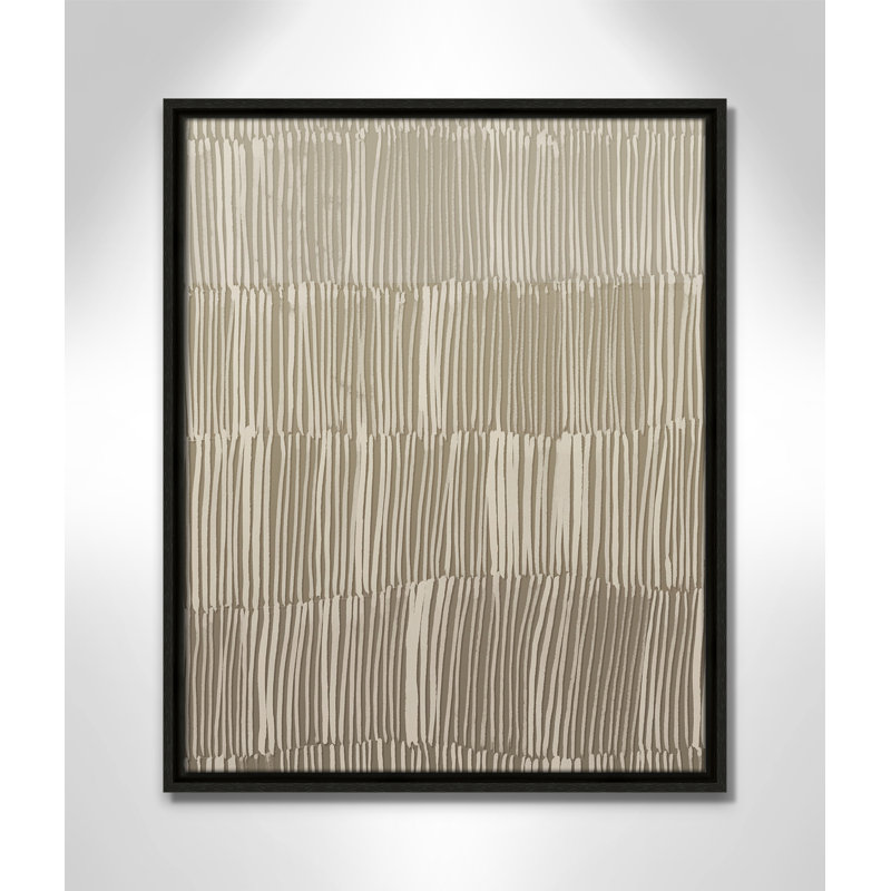 Linear Calm II Print par , H 21,5 po x l 17,5 po, Flottant espresso