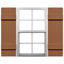 Vinyle de taille moyenne Mid-America, volets à quatre planches assemblés sur mesure, avec persiennes d'installation et vis assorties (par paire)-105699386-105699376-105699385