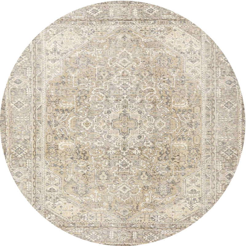 Oriental Indoor Rug, Round 5'