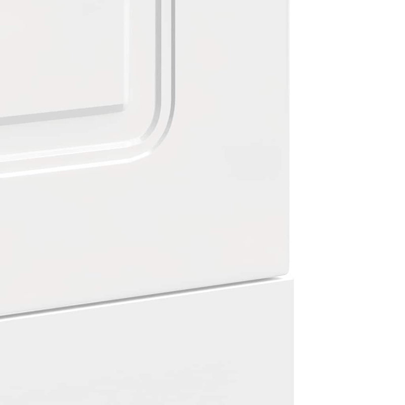 Panneau de lave-vaisselle en bois d'ingénierie durable vidaXL, Blanc très luisant, H 26,38 po x l 17,72 po x P 0,59 po