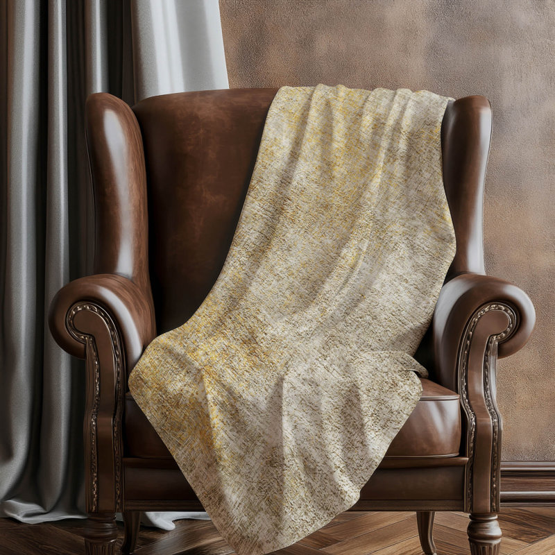 Jeté Sherpa ASB593 moderne lavable à la machine Addison, Beige