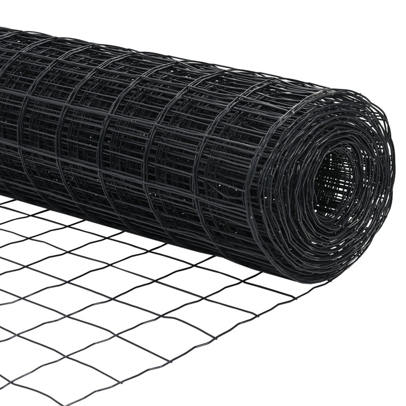 Galvanised Steel Border Fencing, Grey, 40 x 1000 x 0.2 cm