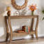 110cm Unfinished Solid Wood Console Table