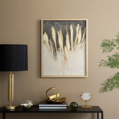 Reproduction encadrée FLORAL Series DCLXIV - bois massif