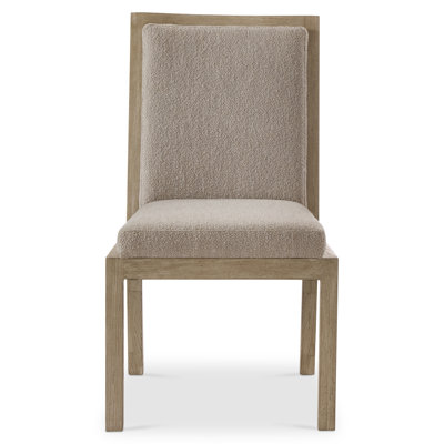 Prado Upholstered Back Side Chair in Beige
