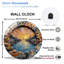 Horloge murale coucher de soleil 12 po