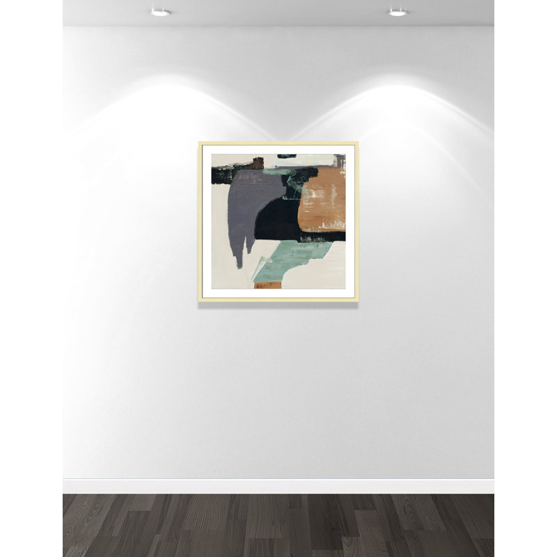 «Bold Divisions I Print» par Jacob Q, Imprimé mat, Or mat, 32'' W x 32'' H