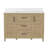 48"W Freestanding Brown Single Bathroom Vanity With Quartz Countertop And Louvered Doors, Pre-Assembled