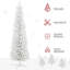 Arbre de Noël artificiel mince enneigé-117479377